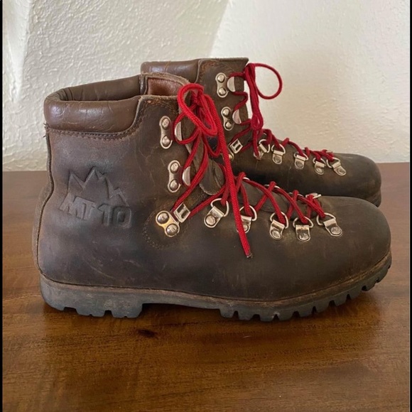 Vintage Shoes Vintage S Moritz Italian Made Brown Leather Hiking